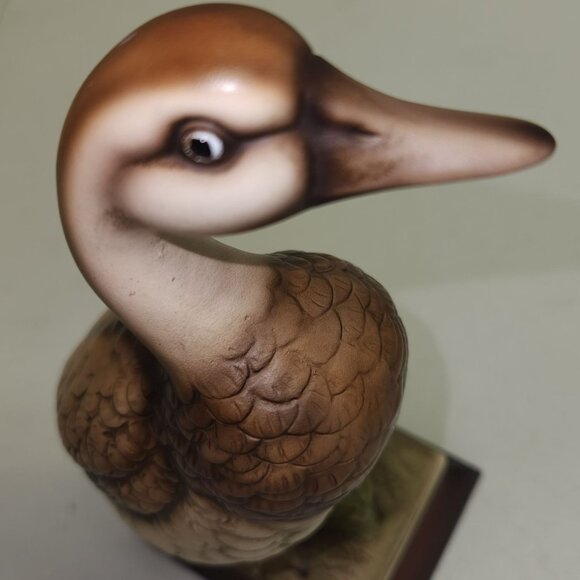 Ceramic Duck Attached Base Made in Japan Decorative Duck Statue - Picture 5 of 9